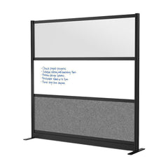 Office Cubicle Partitions; Office Cubicle Partition Type: Modular Wall Room Divider; Color: Gray, White, Black, Frosted; Material: Aluminum; Mount Type: Freestanding; Height (Inch): 70; Width (Inch): 70; Thickness (Inch): 1-3/4