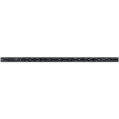 Steel Rules; Material: Steel; Length (Inch): 12; Graduation (Inch): 1/16, 1/64, 1/8, 1/32; Tip Style: Flat; Color: Black; Flexibility: Flexible