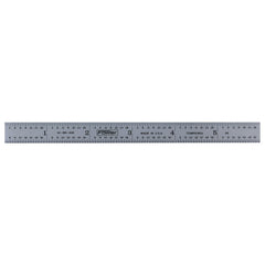 Steel Rules; Material: Steel; Length (Inch): 6; Graduation (Inch): 1/16, 1/64, 1/8, 1/32; Tip Style: Flat; Color: Silver; Flexibility: Flexible