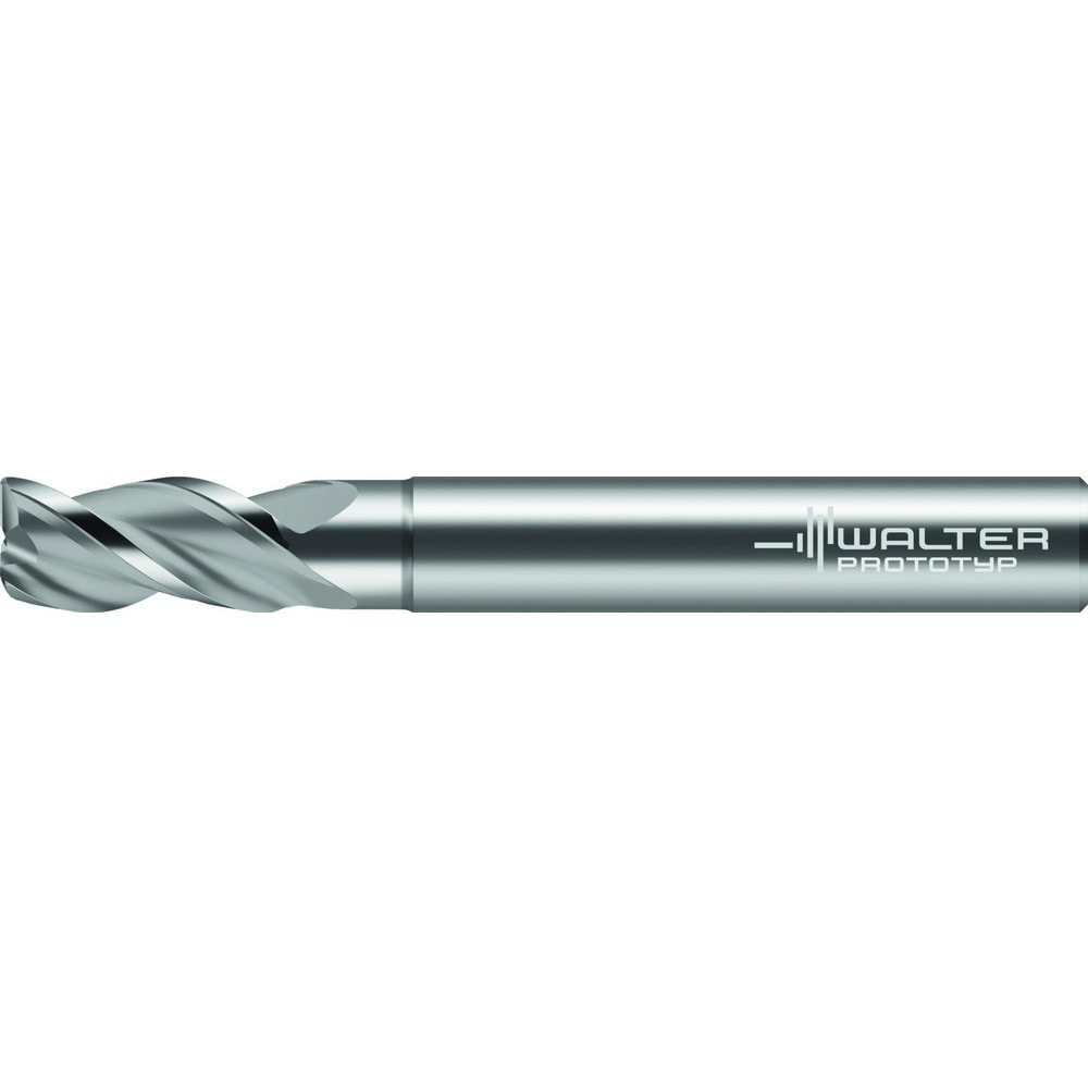 Corner Radius End Mill: 1/4" Dia, 1/2" LOC, 0.0150" Radius, 3 Flute, Solid Carbide