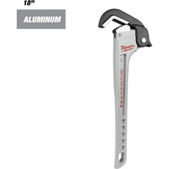 Pipe Wrenches; Wrench Type: Pipe Wrench; Minimum Pipe Capacity (Inch): 3/4; Maximum Pipe Capacity (Inch): 2-1/2; Overall Length (mm): 433.07; Material: Aluminum; Jaw Texture: Smooth; Finish: Aluminum