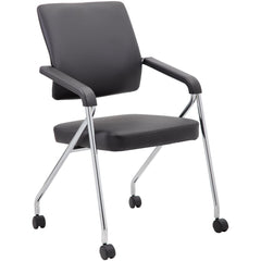 Folding Chair: Padded Black Seat, 33-1/2" High, 24" Wide, 23" Deep