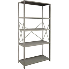 Steel Shelving; Shelf Type: Open Beaded Post Starter; Starter or Add-On: Starter; Adjustment Type: Clip; Boltless: Yes; Shelf Capacity: 500; Mount Type: Floor