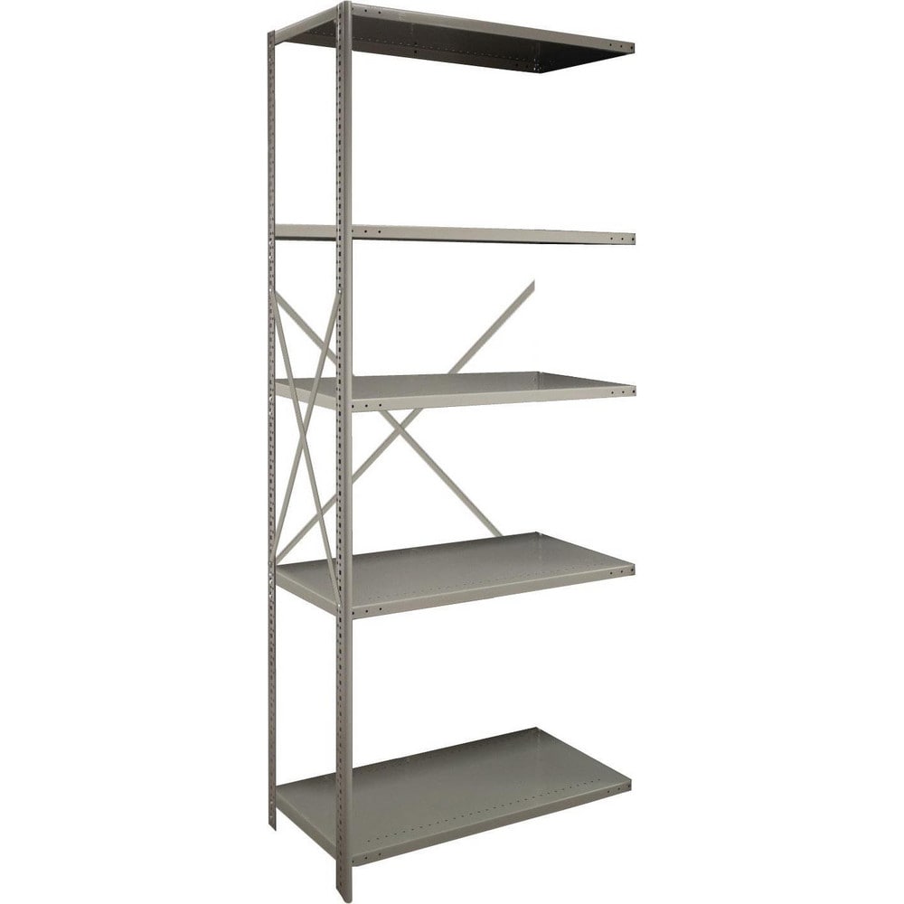 Steel Shelving; Shelf Type: Open Beaded Post Adder; Starter or Add-On: Add-On; Adjustment Type: Clip; Boltless: Yes; Shelf Capacity: 850; Mount Type: Floor