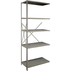 Steel Shelving; Shelf Type: Closed Beaded Post Adder; Starter or Add-On: Add-On; Adjustment Type: Clip; Boltless: Yes; Shelf Capacity: 800; Mount Type: Floor