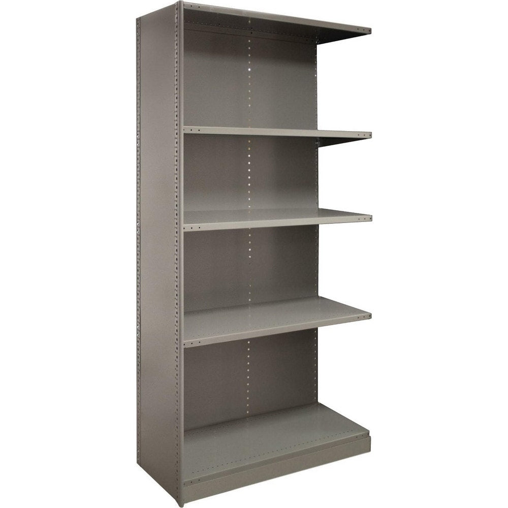 Steel Shelving; Shelf Type: Closed Beaded Post Adder; Starter or Add-On: Add-On; Adjustment Type: Clip; Boltless: Yes; Shelf Capacity: 550; Mount Type: Floor