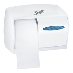 Coreless Standard Roll Toilet Paper Dispenser, 2 Roll Capacity, White, 11.0" x 7.63" x 6.0"