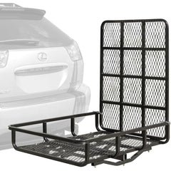 Trailer & Truck Cargo Accessories; Type: Cargo Carrier w/Ramp; For Use With: 2" Receivers; Material: Steel; Length: 48; Width (Inch): 32; Color: Black; Load Capacity (Lb.): 500.000