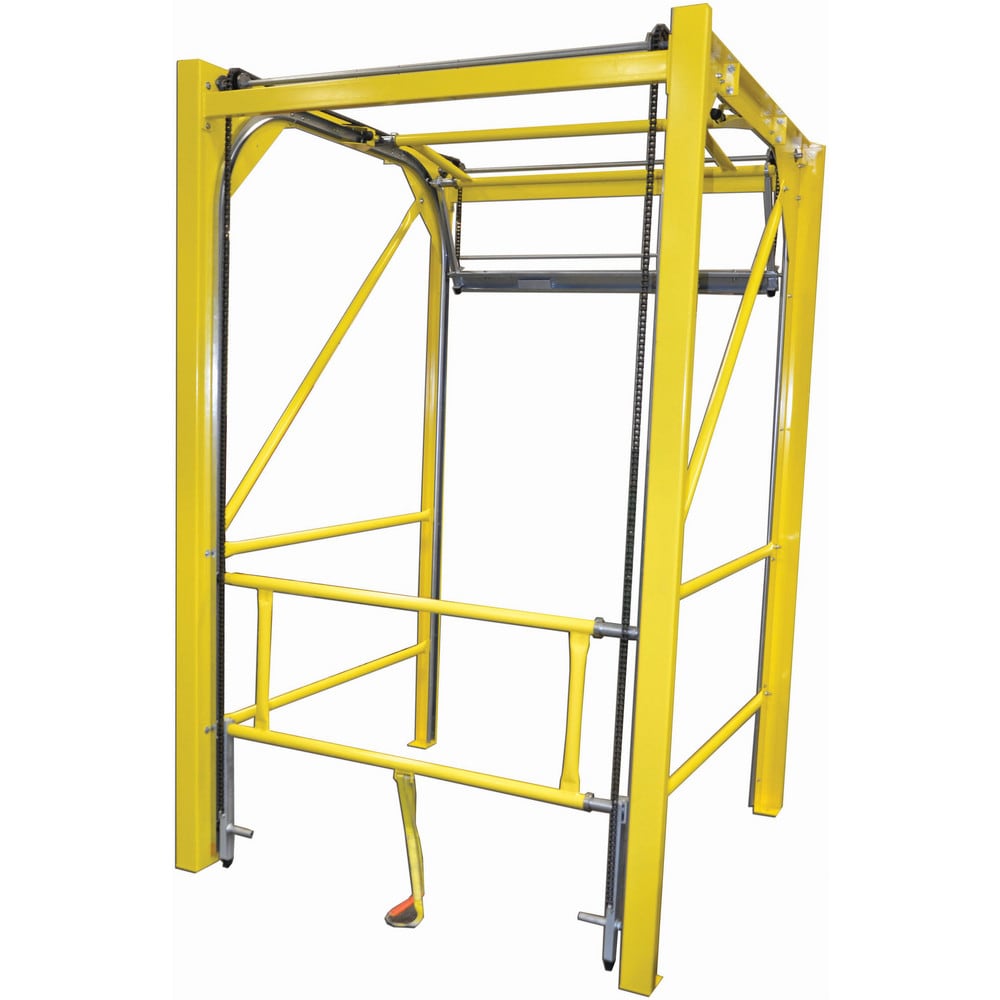 Rail Safety Gates; Material: Steel; Overall Width: 95.22 in; Width (Inch): 95-1/4; Self Closing: No; Color: Safety Yellow