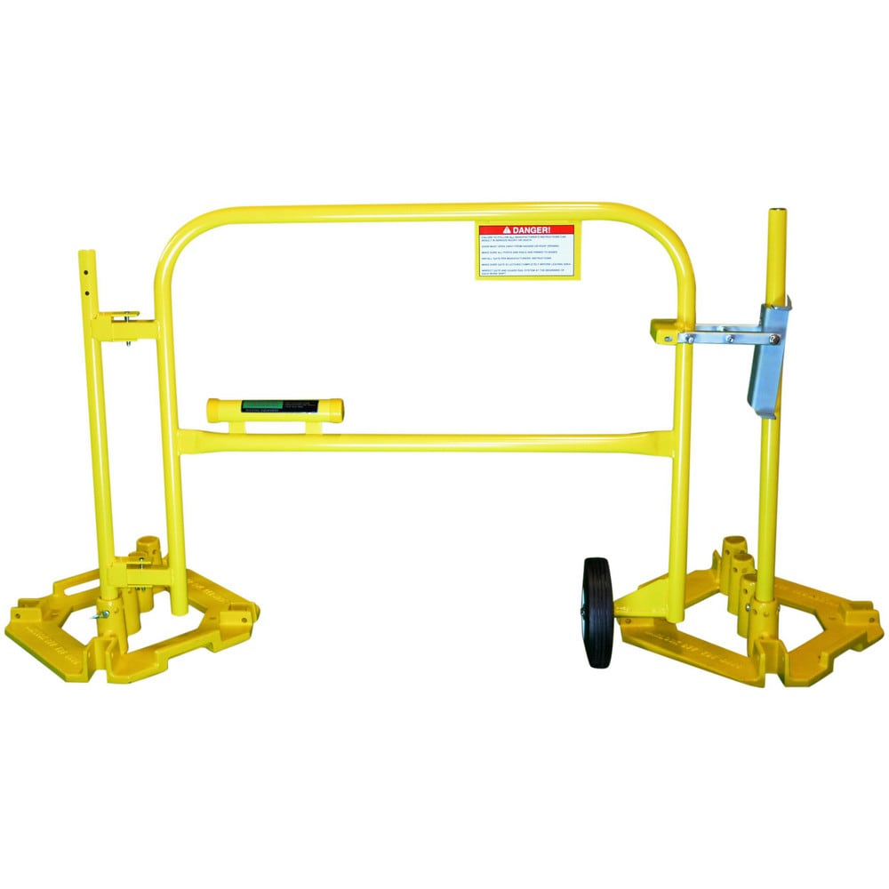 Rail Safety Gates; Material: Steel; Overall Width: 10 in; Width (Inch): 10; Self Closing: No; Color: Safety Yellow