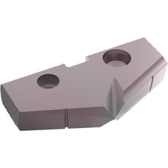 Spade Drill Insert: 35.70 mm Dia, Seat Size 3, Carbide, 132 deg Point