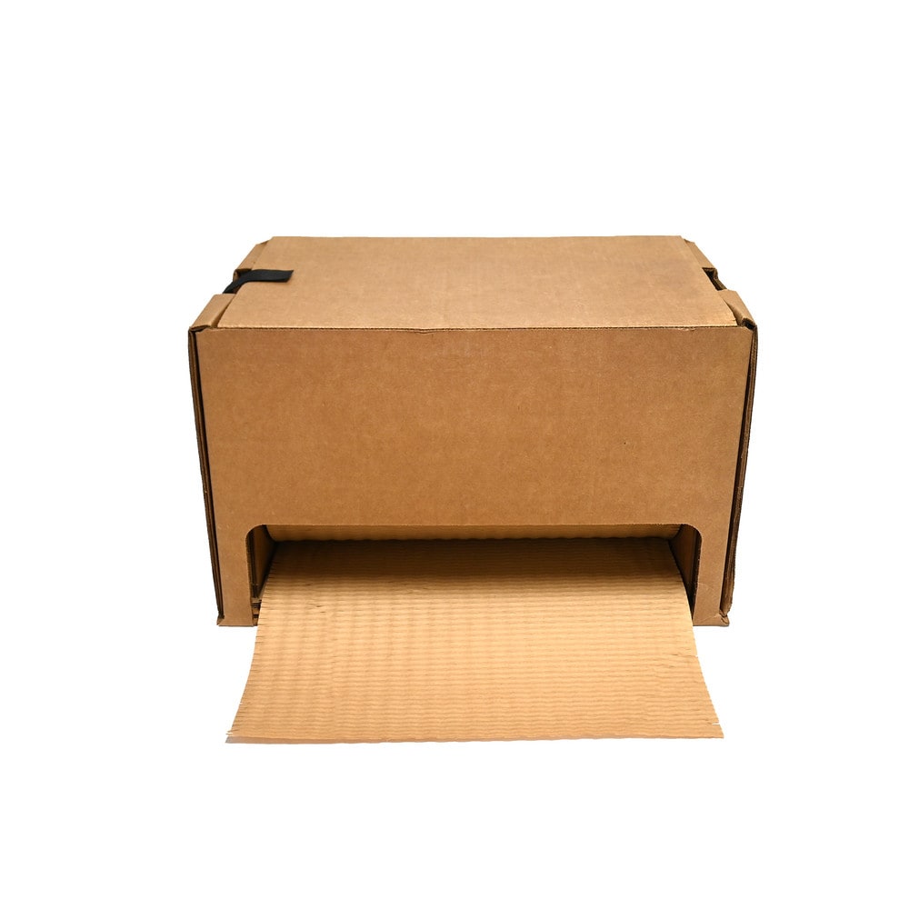 HexcelWrap All-Paper dispenser Box in Natural  12" x 300' Stretch-Wrap-Pack, 100% Recyclable