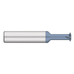 Single Profile Thread Mills; Maximum Threads Per Inch: 72; Minimum Pitch (Decimal Inch): 0.0208; Minimum Pitch (mm): 0.02; Minimum Threads Per Inch: 48; Maximum Pitch (Decimal Inch): 0.0179; Material: Solid Carbide; Thread Type: Internal, External