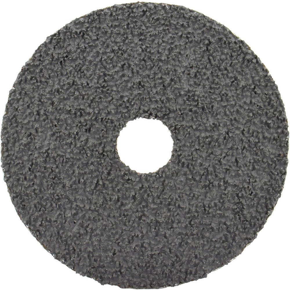 Fiber Disc:  5" Disc Dia, 5/8-11 Hole, Threaded Arbor Hole, 50 Grit, Ceramic Alumina