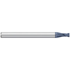 Corner Radius End Mill: 1.9 mm Dia, 0.113" LOC, 0.0150" Radius, 2 Flute, Solid Carbide