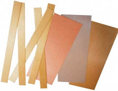 Brass Sheets; Alloy Grade: 260; Overall Length: 10 in; Overall Width: 4 in; Overall Thickness: 0.015 in