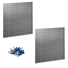 Pegboard Storage Board: 24 x 24", Stainless Steel