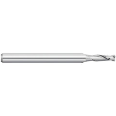 Corner Radius End Mill: 3/32" Dia, 0.279" LOC, 0.0100" Radius, 2 Flute, Solid Carbide