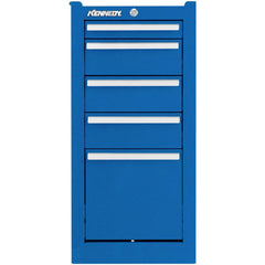 Steel Tool Roller Cabinet: 14" Wide, 29" High, 20" Deep, 5 Drawer