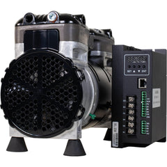 Piston-Type Vacuum Pumps; Compressor Type: Compressor Pump; Horsepower: 1/2; Cubic Feet Per Minute: 1.5; Vacuum Pressure: 27; Voltage: 24V DC; Port Size: 1/4; End Connections: NPT