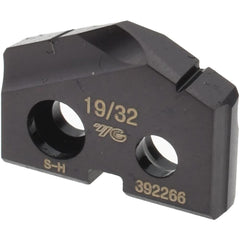 Spade Drill Insert: 19/32" Dia, Seat Size 0, Cobalt