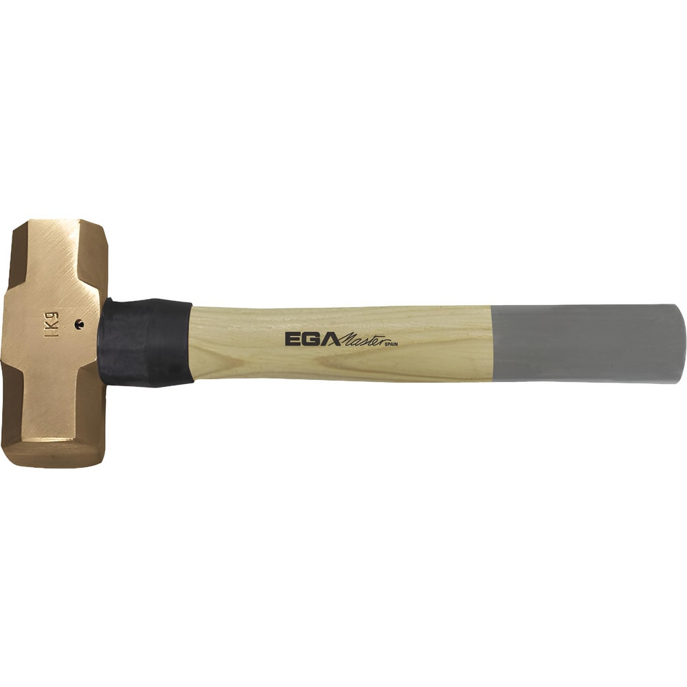 Sledge Hammers; Head Weight (Lb): 4.4093; Tool Type: Sledge Hammer; Head Material: Aluminum Bronze; Head Weight Range: 3 to 5.9 Lb; Handle Material: Hickory; Overall Length Range: 12 to 17.9