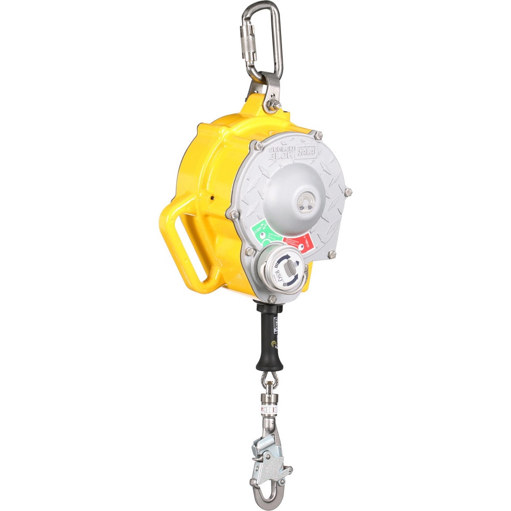 Self-Retracting Lifeline:  310 lb Capacity,  50.00' Lifeline,  Carabiner