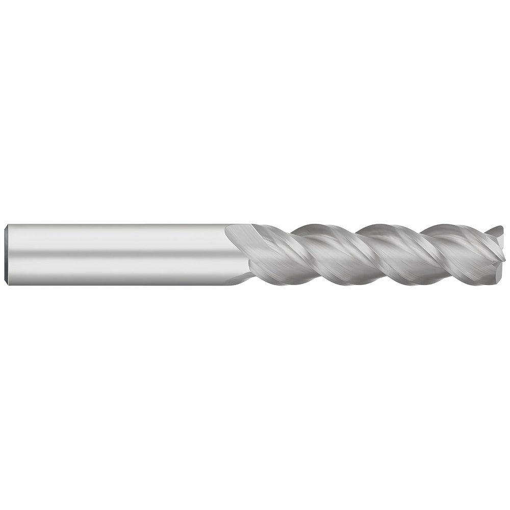 Corner Radius End Mill: 1" Dia, 2-1/4" LOC, 0.0300" Radius, 3 Flute, Solid Carbide