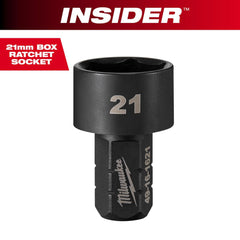 Impact Socket: 9/16" Drive, 21 mm Socket, Hex Drive