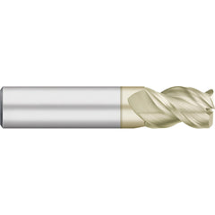 Corner Radius End Mill: 3/16" Dia, 3/8" LOC, 0.0200" Radius, 3 Flute, Solid Carbide