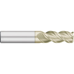 Corner Radius End Mill: 1/8" Dia, 1/2" LOC, 0.0300" Radius, 3 Flute, Solid Carbide