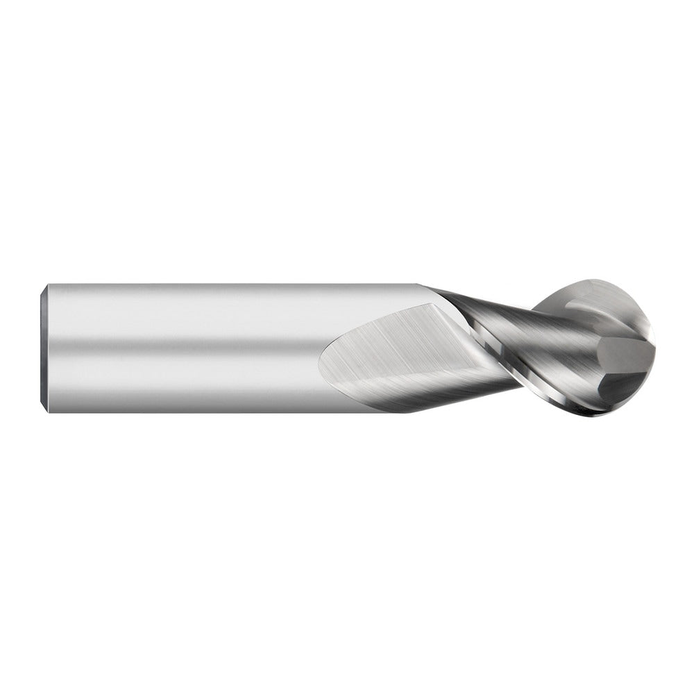 Ball End Mill: 3/4" Dia, 1-3/4" LOC, 2 Flute, Solid Carbide