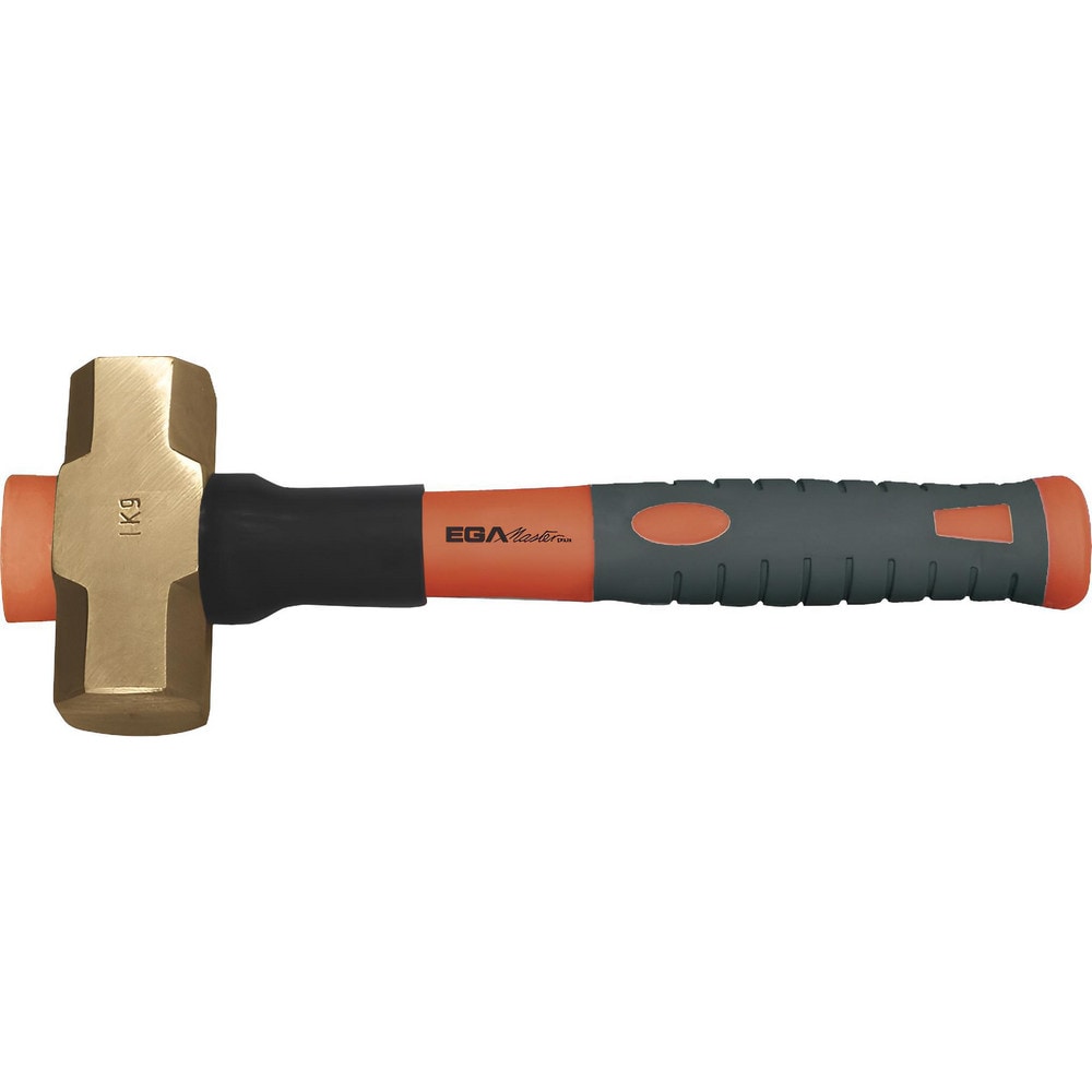 Sledge Hammers; Head Weight (Lb): 11.0231; Tool Type: Sledge Hammer; Head Material: Beryllium Copper; Head Weight Range: 10 Lb and Larger; Handle Material: Hickory; Overall Length Range: 25 to 35.9