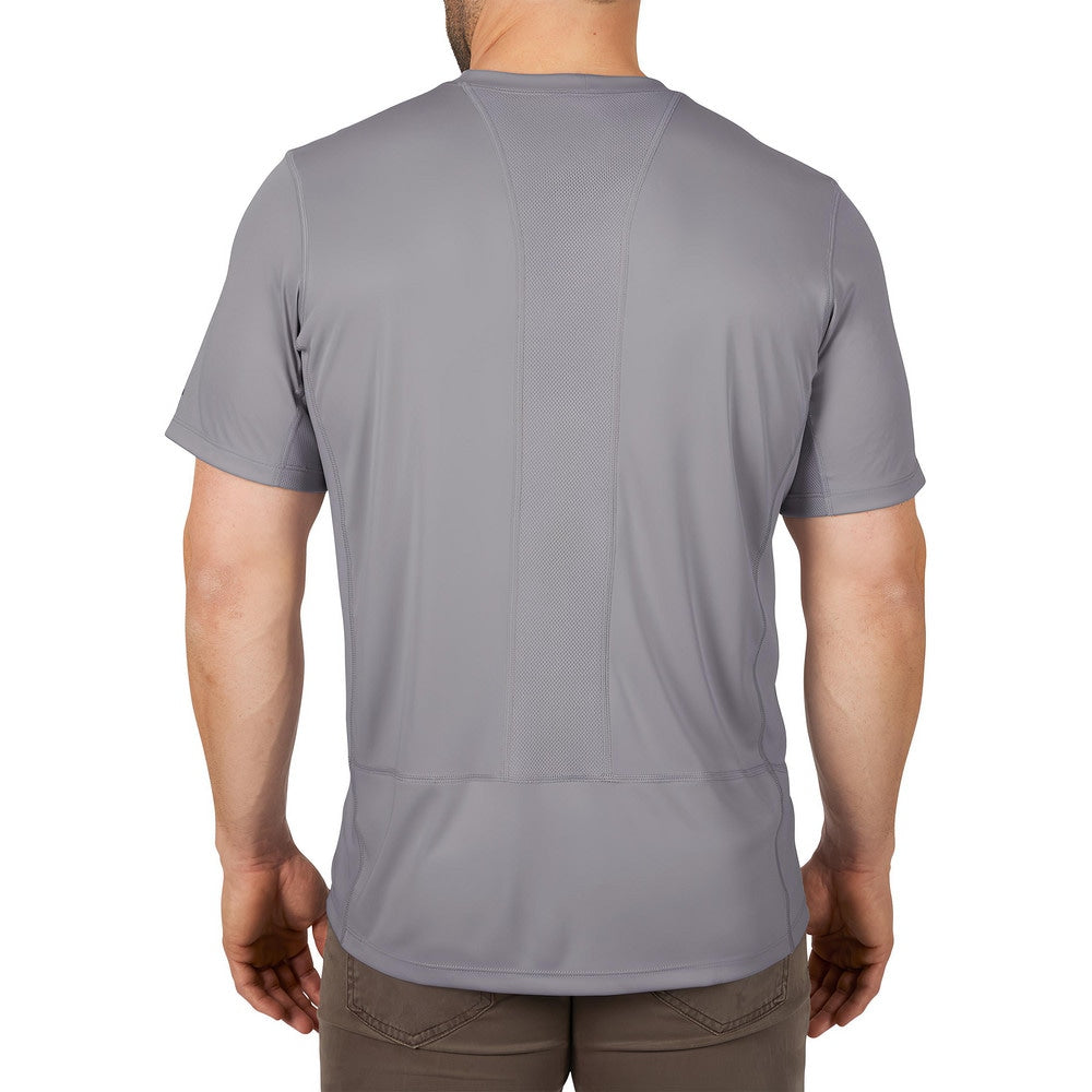 Work Shirt: General Purpose, X-Large, Polyester, Gray