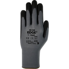 General Purpose Gloves: Edge 48-128, Size Small, Nitrile-Coated Polyester