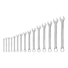 Combination Wrench Set: 15 Pc, Inch