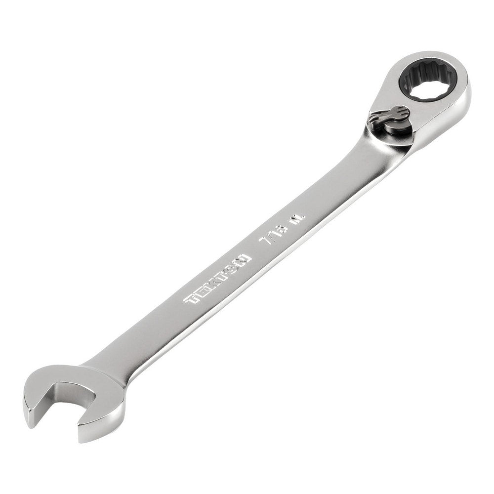 Combination Wrench: 7/16" Head Size, 15 deg Offset