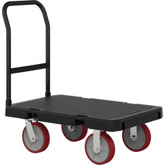 Platform Truck: 1600 lb Capacity, Structural Foam, 12" High, 36-1/4" Long, 24-1/4" Wide