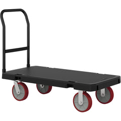 Platform Truck: 1600 lb Capacity, Structural Foam, 12" High, 48-1/4" Long, 24-1/4" Wide