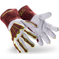 Welding Gloves: HeatArmor&trade; Size 2X-Large, Goatskin Leather, Pair, for MIG