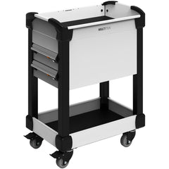 Utility Utility Cart: 25" Long, 25" Wide, 600 lb Capacity, White