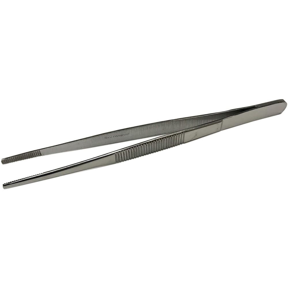 Scissors, Forceps & Tweezers; Product Type: Forceps; Overall Length: 5.00; Blade Material: Stainless Steel; Handle Material: Stainless Steel; Tip Shape: Straight; Blade Style: Straight; Disposable: No