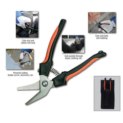 EMT Tools; Tool Type: Shear; Tool Function: Cut Through Wire, Cable, Leather, Webbing; Material: Stainless Steel; Includes: 2" Blade, 7-1/2 X 2 X 5/8