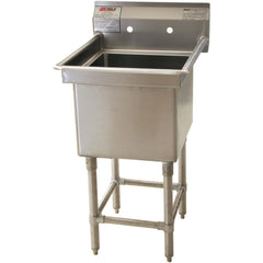 Sinks; Mounting Location: Free-Standing; Number Of Bowls: 1; Material: Stainless Steel; Faucet Included: No; Faucet Type: No Faucet; Depth (Inch): 14; Valve Design: No Valve