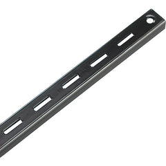 Brackets; Bracket Type: Shelf Standard; Mount Type: Screw-On; Length (Inch): 72 in; Bracket Material: Metal; Overall Width: 0.63 in; Finish: Black