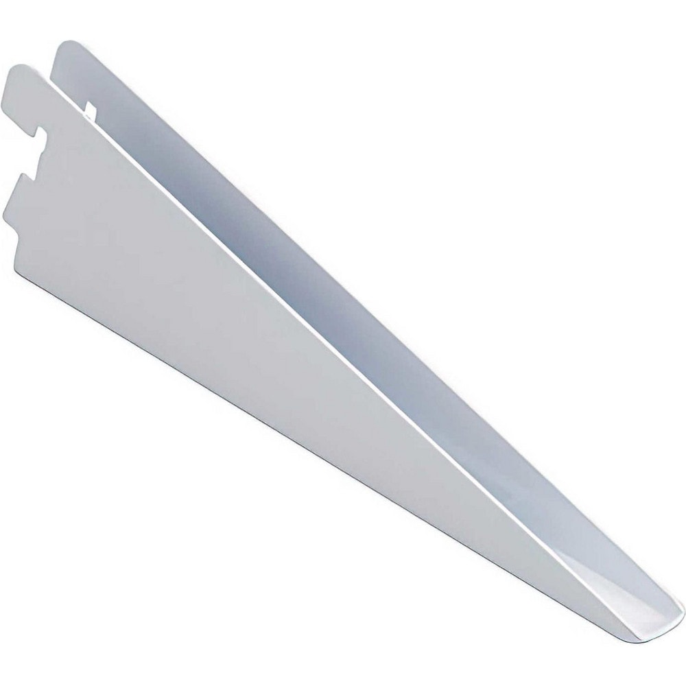 Brackets; Bracket Type: Double Shelf Bracket; Mount Type: Insert; Length (Inch): 12.5 in; Bracket Material: Metal; Load Capacity: 280; Overall Width: 0.5 in; Finish: White