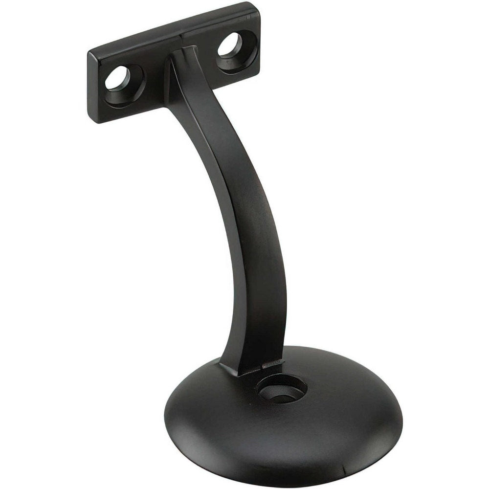 Brackets; Bracket Type: Handrail Bracket; Mount Type: Screw-On; Length (Inch): 3 in; Bracket Material: Metal; Load Capacity: 132; Overall Width: 2 in; Finish: Black