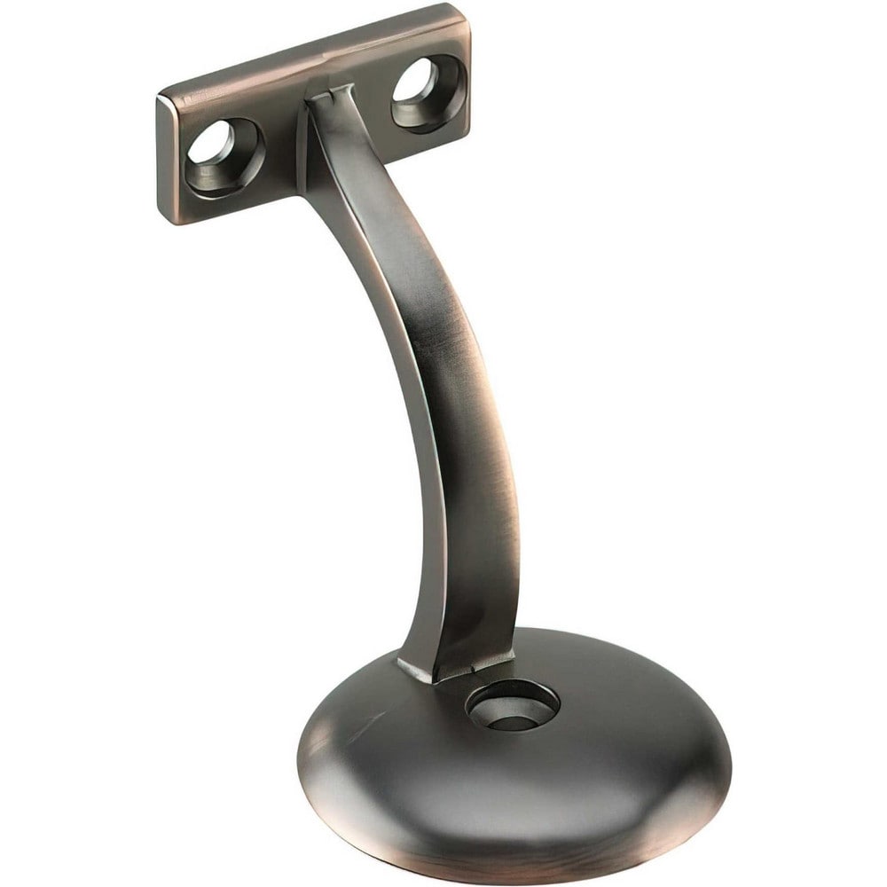 Brackets; Bracket Type: Handrail Bracket; Mount Type: Screw-On; Length (Inch): 3 in; Bracket Material: Metal; Load Capacity: 132; Overall Width: 2 in; Finish: Oil-Rubbed Bronze