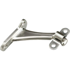 Brackets; Bracket Type: Handrail Bracket; Mount Type: Screw-On; Length (Inch): 3.22 in; Bracket Material: Aluminum; Load Capacity: 132; Overall Width: 1.44 in; Finish: Nickel