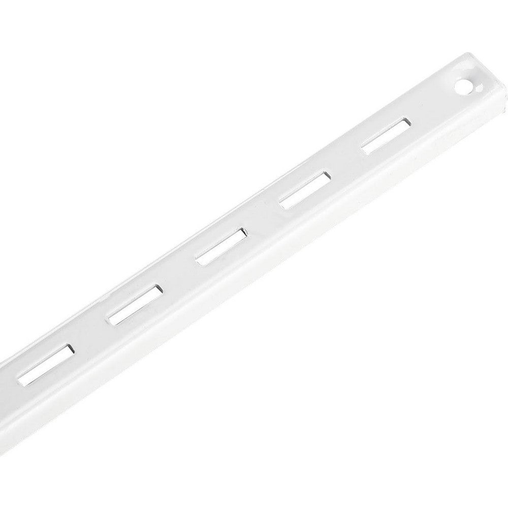 Brackets; Bracket Type: Shelf Standard; Mount Type: Screw-On; Length (Inch): 60 in; Bracket Material: Metal; Overall Width: 0.63 in; Finish: White